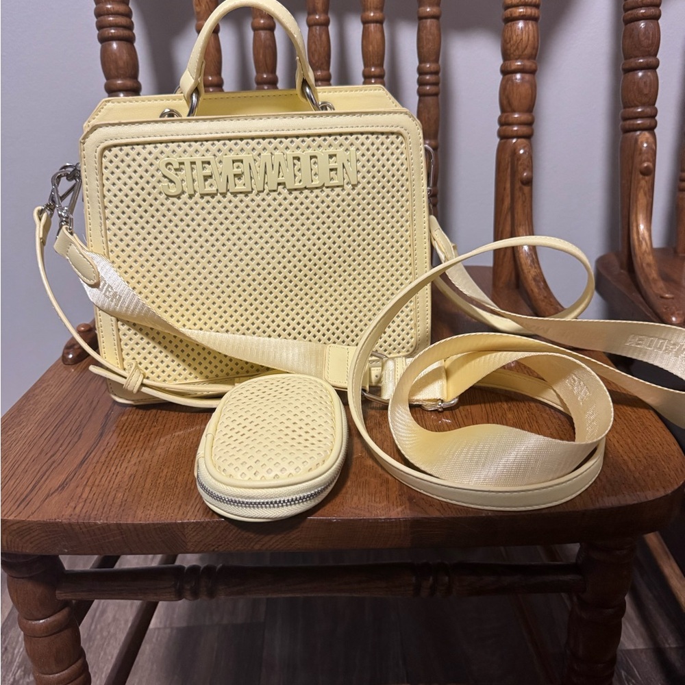 Steve Madden Light Yellow Crossbody Bag Set